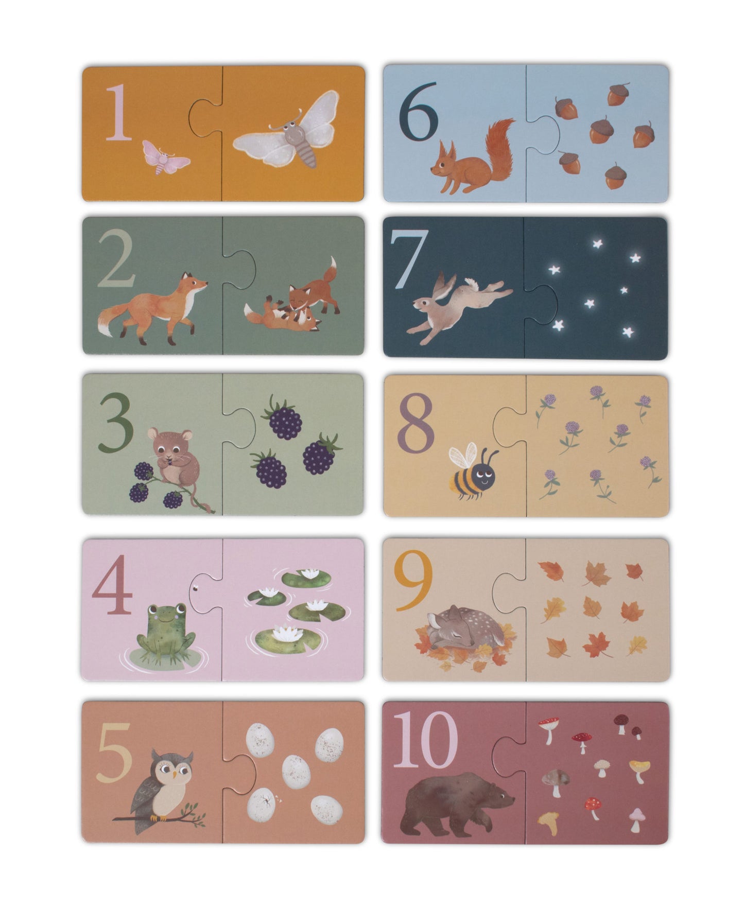 Tel puzzel met dieren